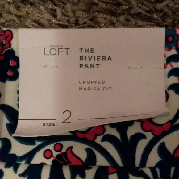 ANN TAYLOR LOFT, PINK MARISA CAPRIS - Picture 6 of 7
